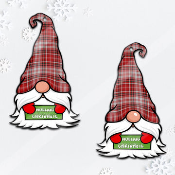 MacDougall Dress Gnome Christmas Ornament with His Tartan Christmas Hat