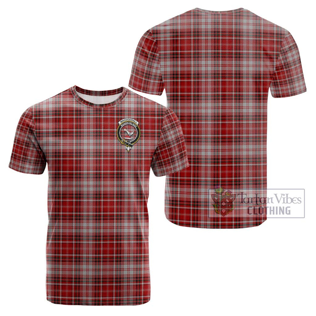 MacDougall Dress Tartan Cotton T-Shirt with Family Crest Kid's Shirt - Tartanvibesclothing Shop