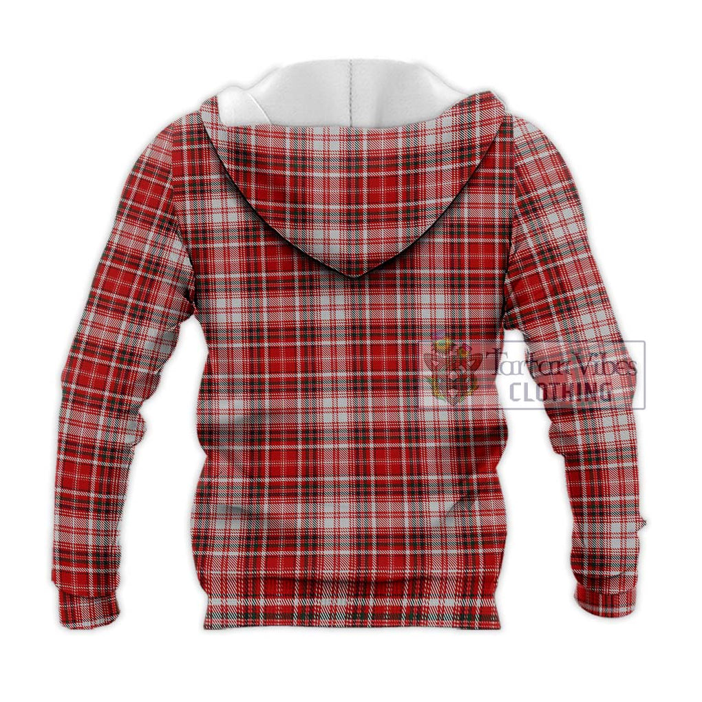 MacDougall Dress Tartan Knitted Hoodie with Family Crest DNA In Me Style - Tartanvibesclothing Shop