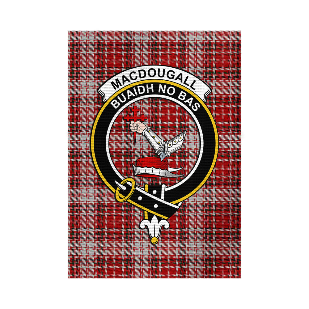 MacDougall Dress Tartan Flag with Family Crest - Tartan Vibes Clothing