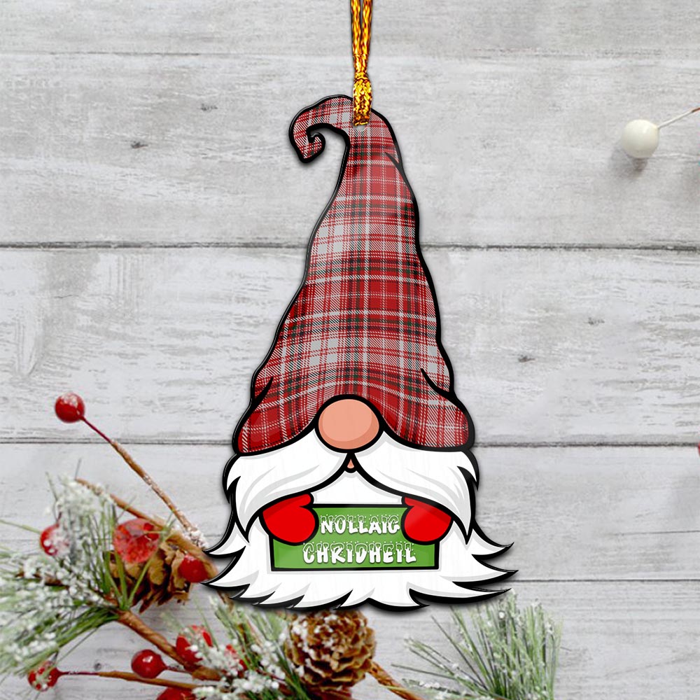 MacDougall Dress Gnome Christmas Ornament with His Tartan Christmas Hat - Tartanvibesclothing