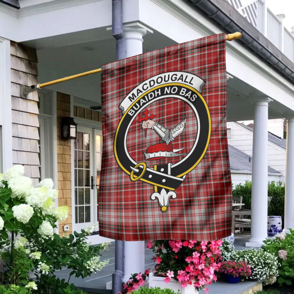 MacDougall Dress Tartan Flag with Family Crest - Tartan Vibes Clothing