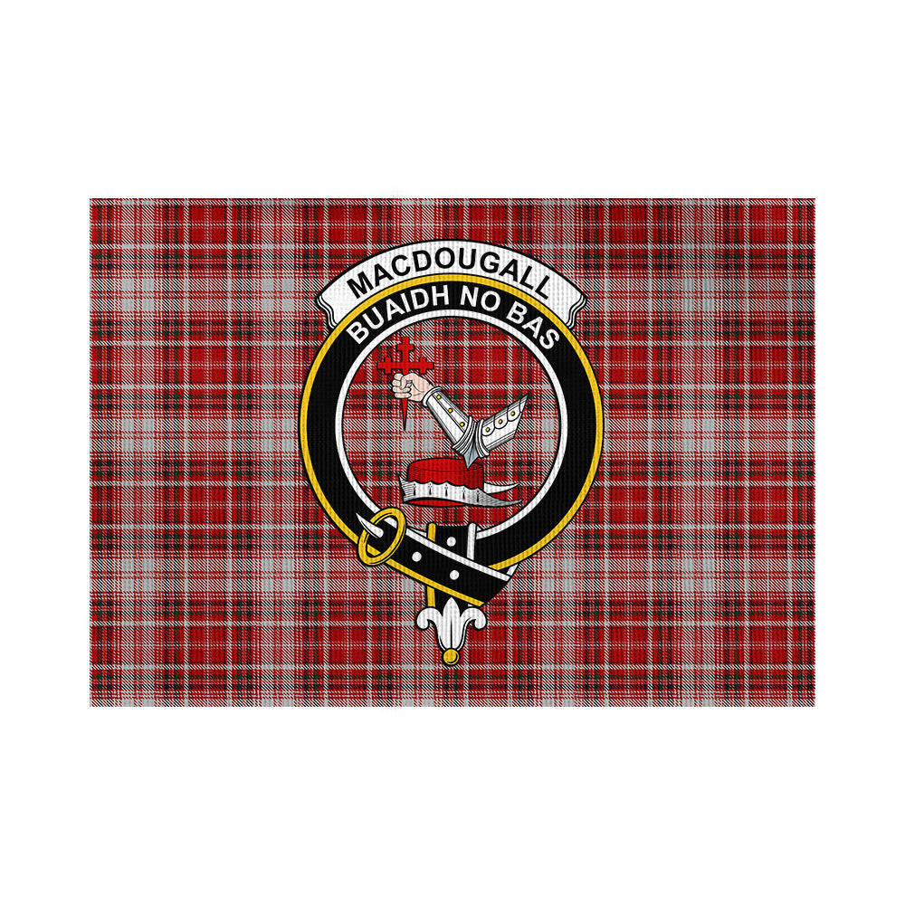 macdougall-dress-tartan-flag-with-family-crest