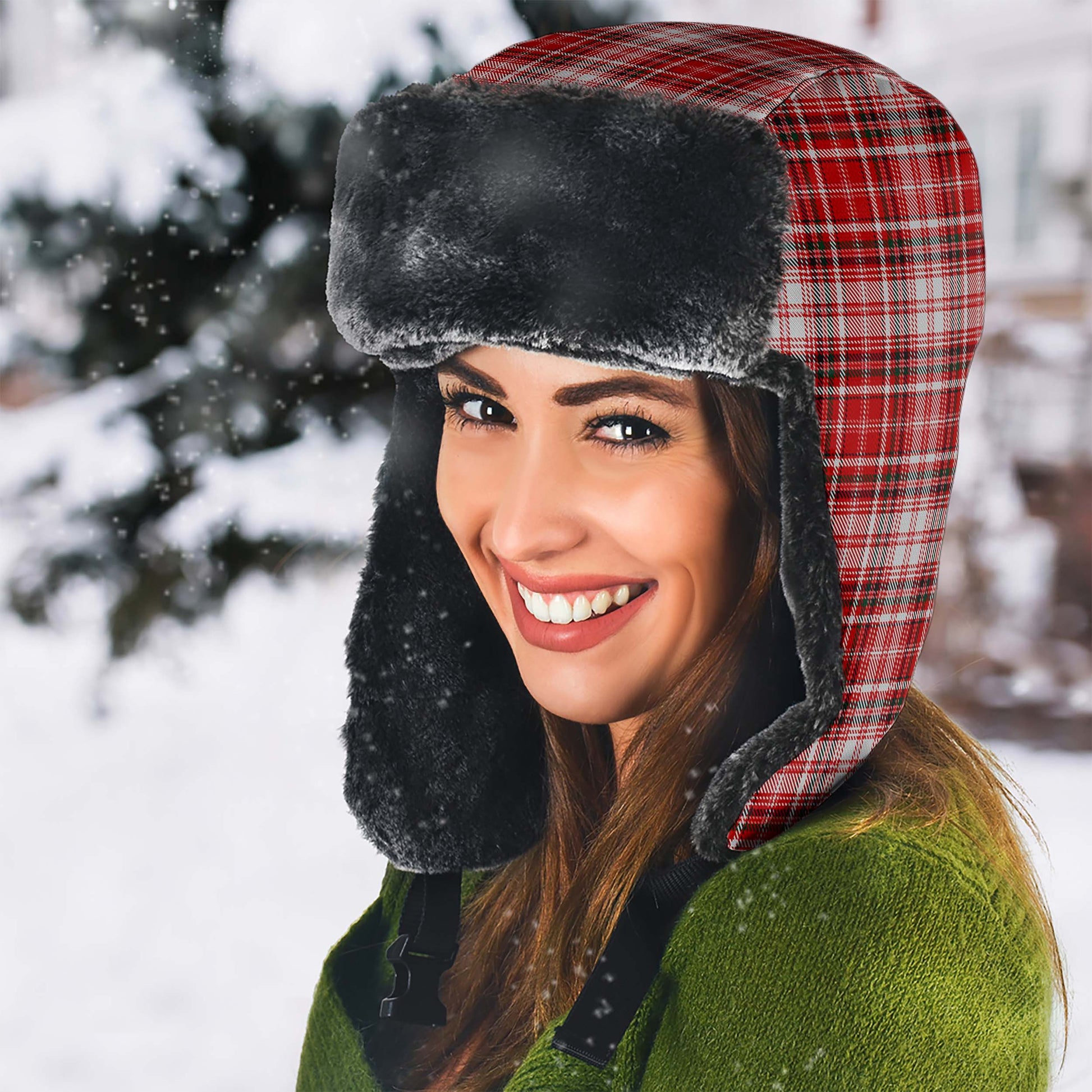 MacDougall Dress Tartan Winter Trapper Hat - Tartanvibesclothing