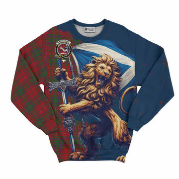 MacDougall (McDougall) Tartan Family Crest Sweatshirt with Scottish Majestic Lion