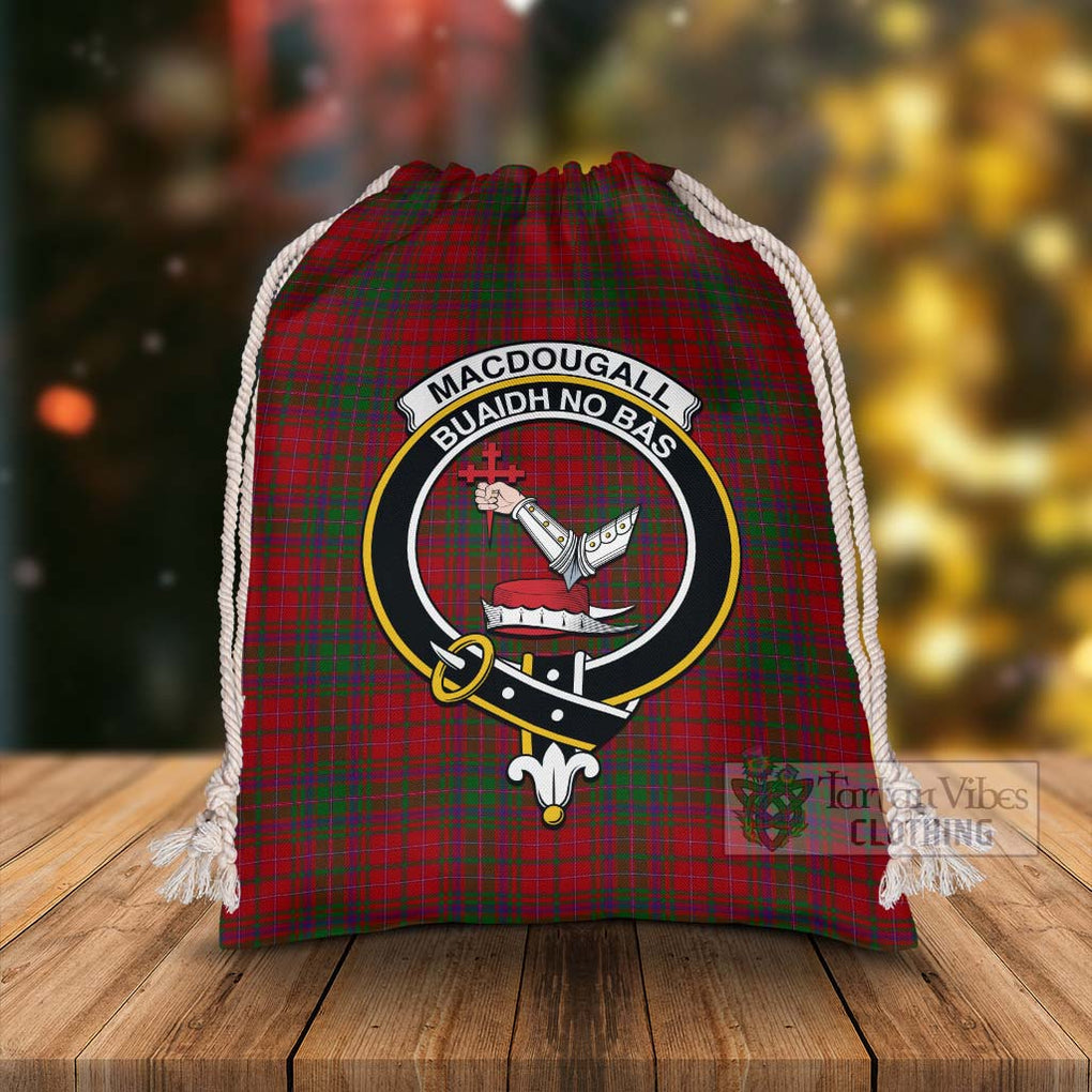 Tartan Vibes Clothing MacDougall (McDougall) Tartan Christmas Santa's Bag with Family Crest