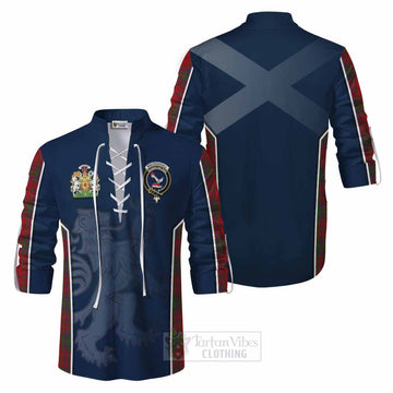 MacDougall (McDougall) Tartan Ghillie Kilt Shirt with Family Crest and Lion Rampant Vibes Sport Style