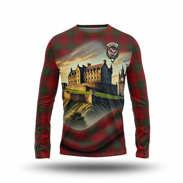 MacDougall (McDougall) Tartan Family Crest Long Sleeve T-Shirt with Scottish Ancient Castle Style Unisex - Tartan Vibes Clothing