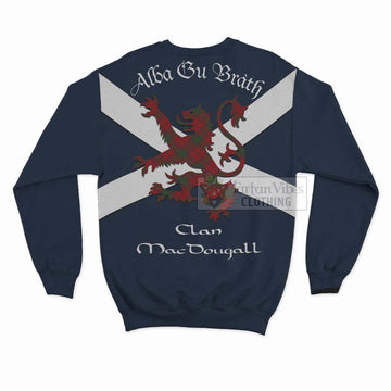 MacDougall (McDougall) Tartan Lion Rampant Sweatshirt  Proudly Display Your Heritage with Alba Gu Brath and Clan Name