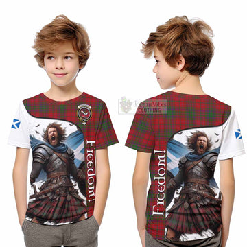 MacDougall (McDougall) Crest Tartan Kid T-Shirt Inspired by the Freedom of Scottish Warrior