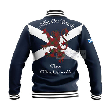 MacDougall (McDougall) Tartan Lion Rampant Baseball Jacket  Proudly Display Your Heritage with Alba Gu Brath and Clan Name