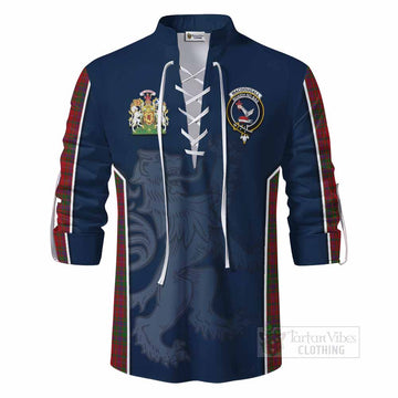 MacDougall (McDougall) Tartan Ghillie Kilt Shirt with Family Crest and Lion Rampant Vibes Sport Style