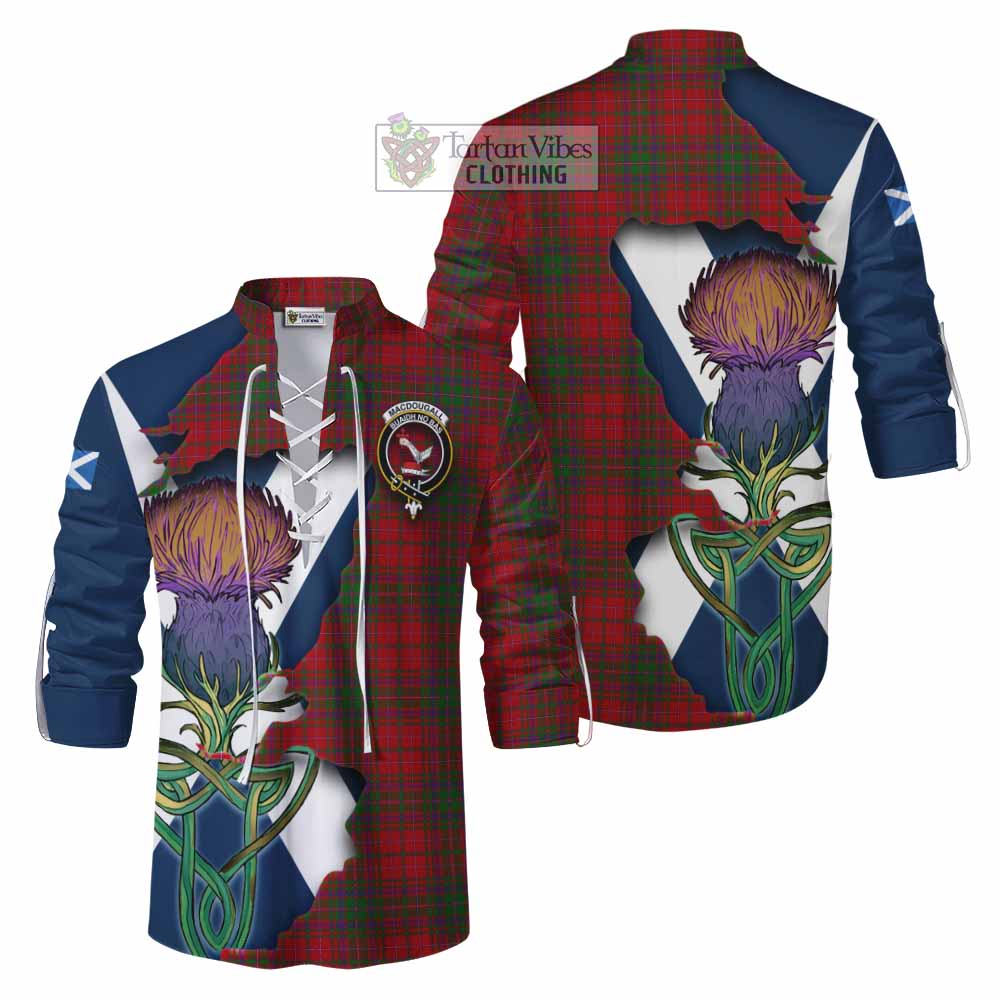 MacDougall (McDougall) Tartan Family Crest Ghillie Kilt Shirt Scottish Thistle Celtic Inspired - Tartan Vibes Clothing