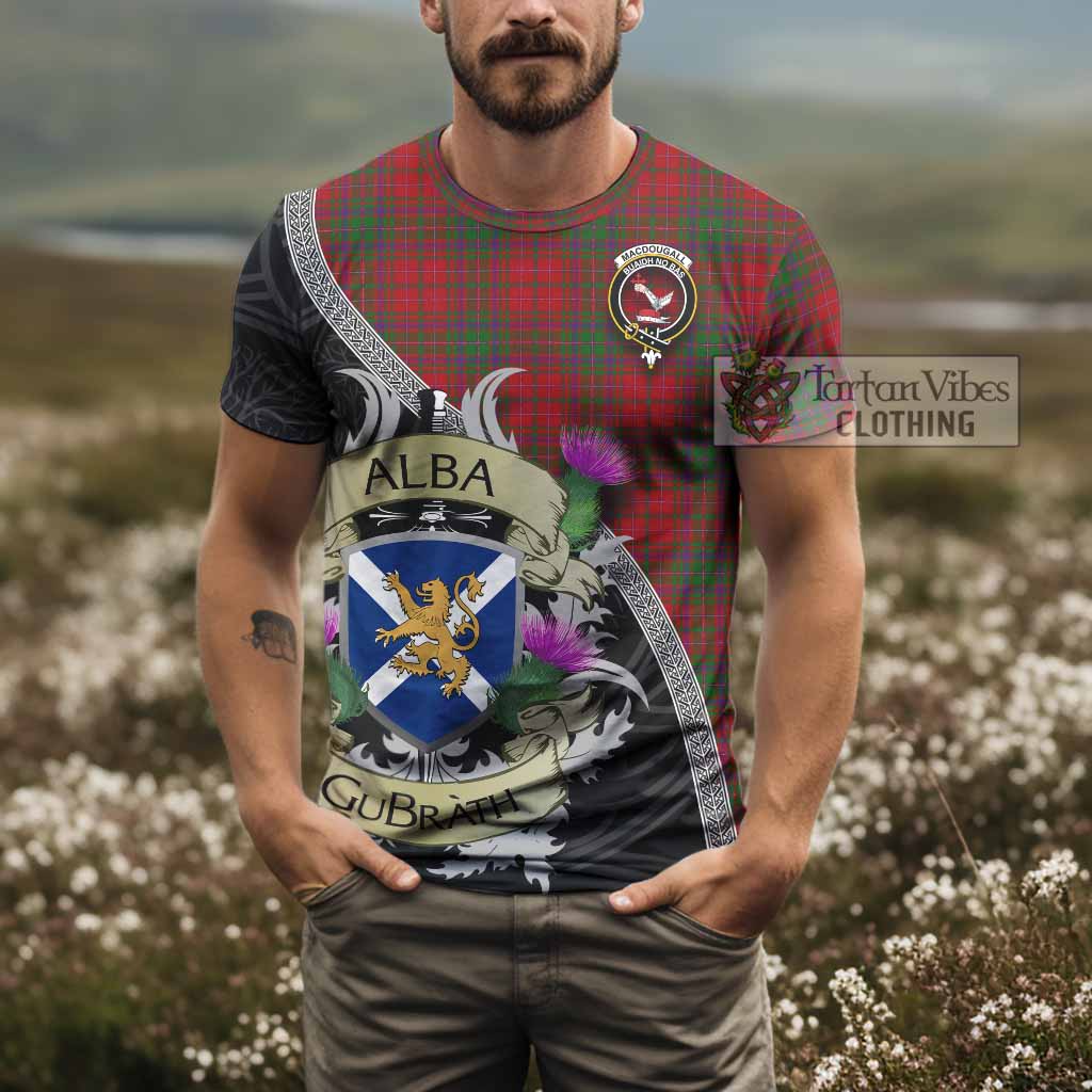 MacDougall (McDougall) Tartan Family Crest T-Shirt Lion Rampant Royal Thistle Shield Celtic Inspired - Tartan Vibes Clothing