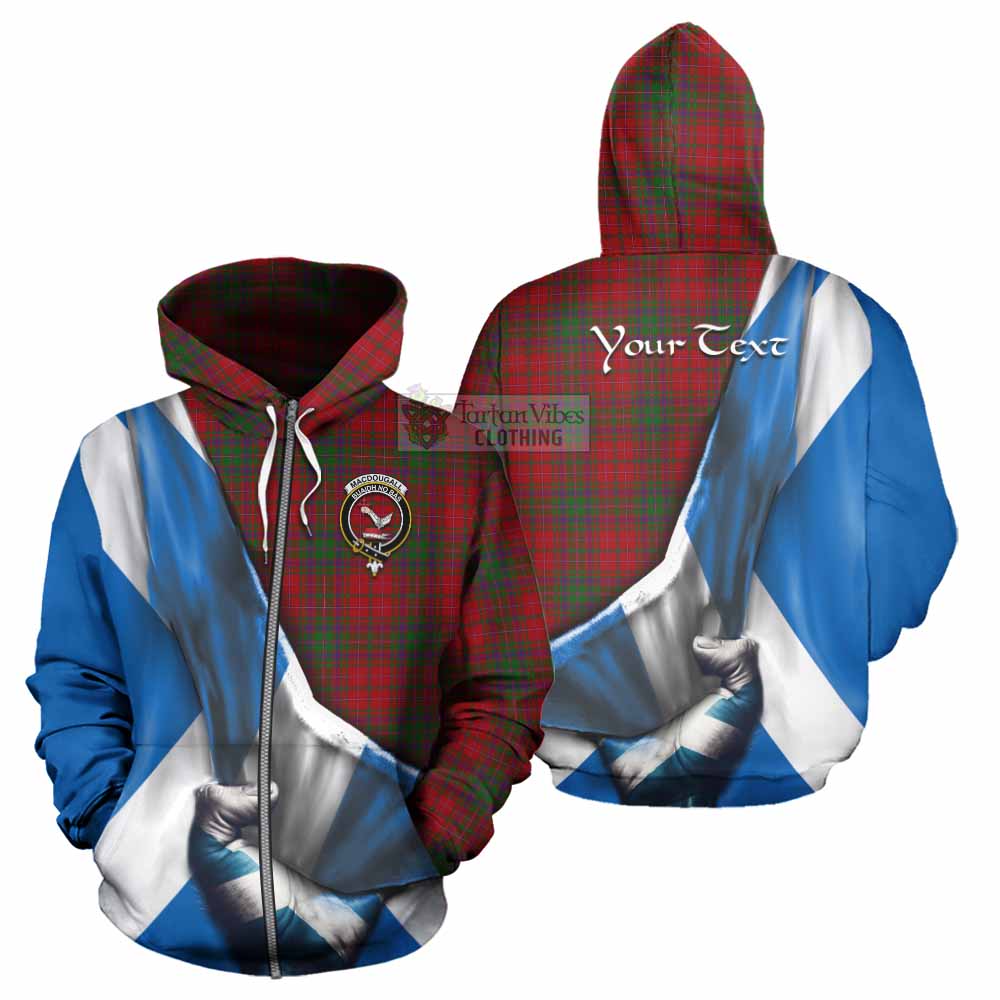 Tartan Vibes Clothing MacDougall (McDougall) Tartan Hoodie with Family Crest Scotland Patriotic Style