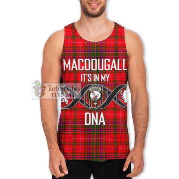 MacDougall Modern Tartan Men's Tank Top with Family Crest DNA In Me Style