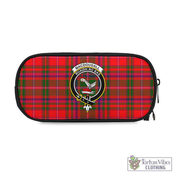 MacDougall Modern Tartan Pen and Pencil Case with Family Crest