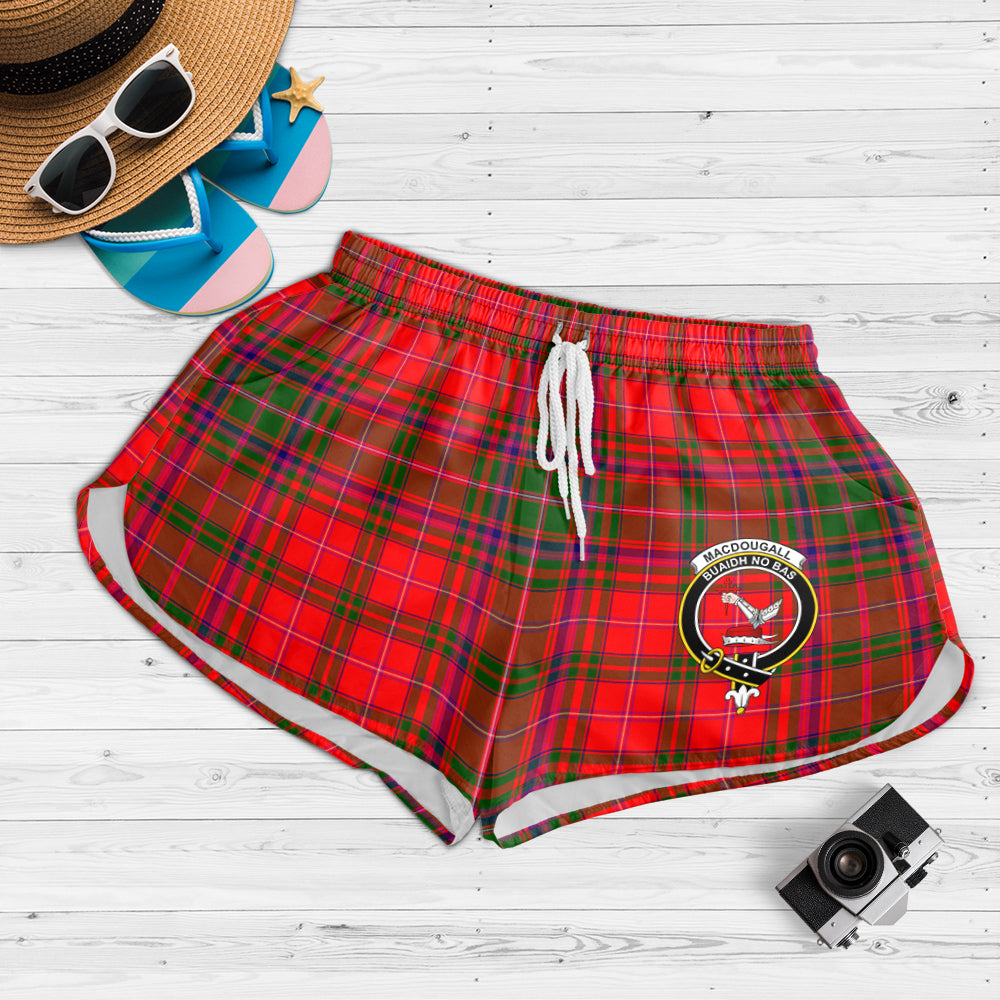 macdougall-modern-tartan-womens-shorts-with-family-crest