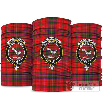 MacDougall Modern Tartan Neck Gaiters, Tartan Bandanas, Tartan Head Band with Family Crest