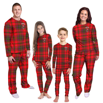 MacDougall Modern Tartan Pajamas Family Set with Family Crest