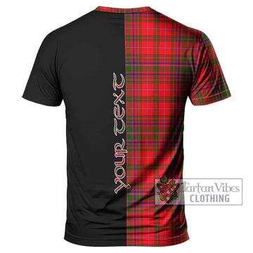 MacDougall Modern Tartan T-Shirt with Family Crest and Half Of Me Style