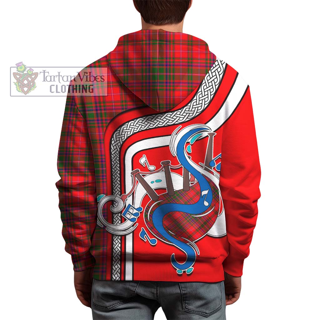 Tartan Vibes Clothing MacDougall Modern Tartan Hoodie with Epic Bagpipe Style