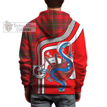 MacDougall Modern Tartan Hoodie with Epic Bagpipe Style