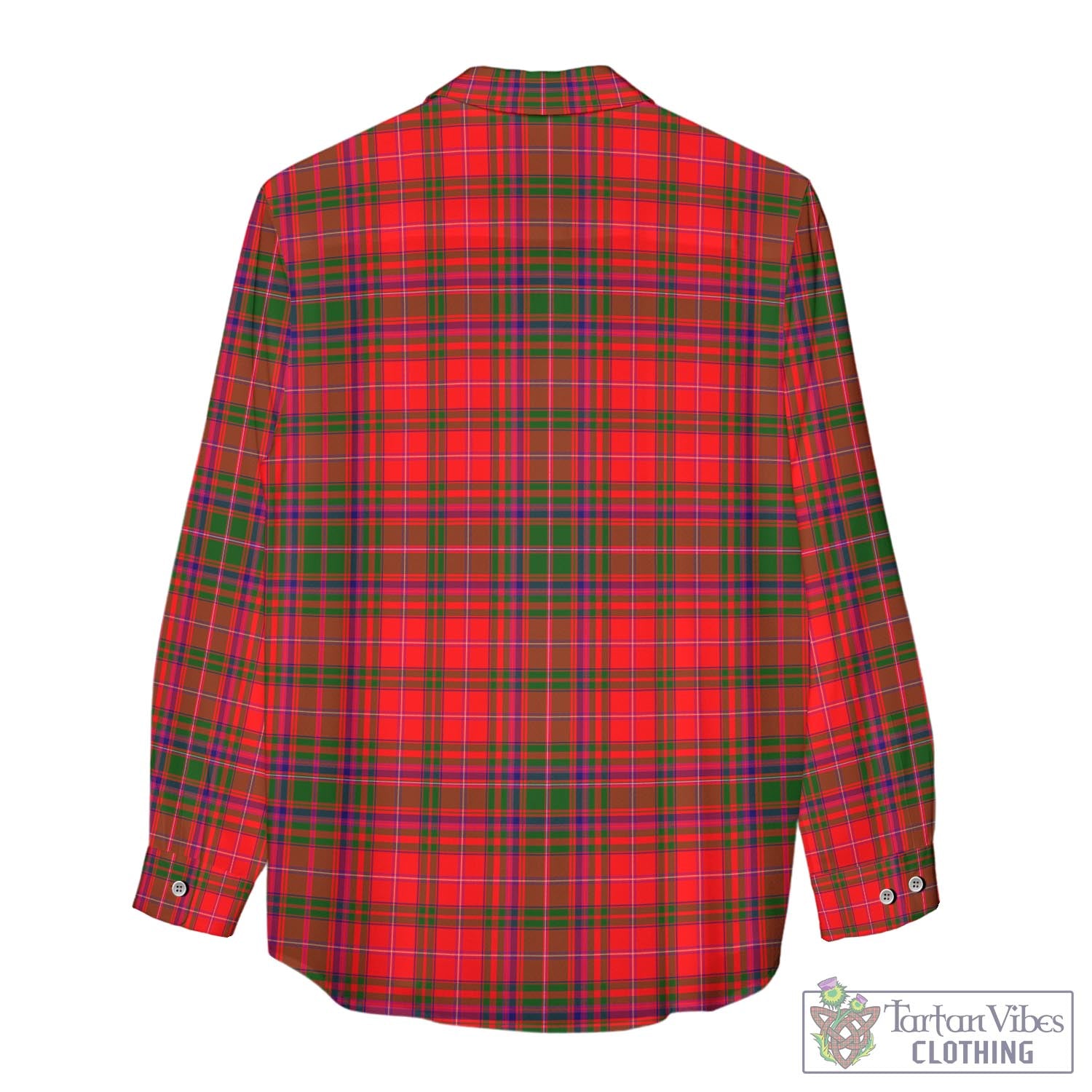 Tartan Vibes Clothing MacDougall Modern Tartan Womens Casual Shirt with Family Crest