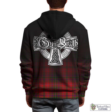 MacDougall Modern Tartan Hoodie Featuring Alba Gu Brath Family Crest Celtic Inspired