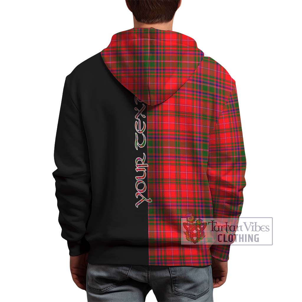 Tartan Vibes Clothing MacDougall Modern Tartan Hoodie with Family Crest and Half Of Me Style