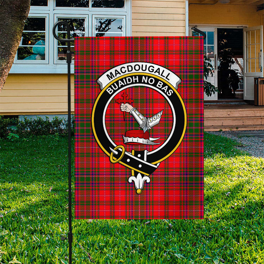 MacDougall Modern Tartan Flag with Family Crest - Tartan Vibes Clothing