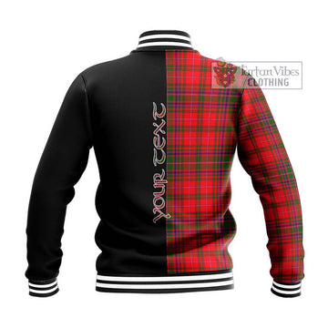 MacDougall Modern Tartan Baseball Jacket with Family Crest and Half Of Me Style