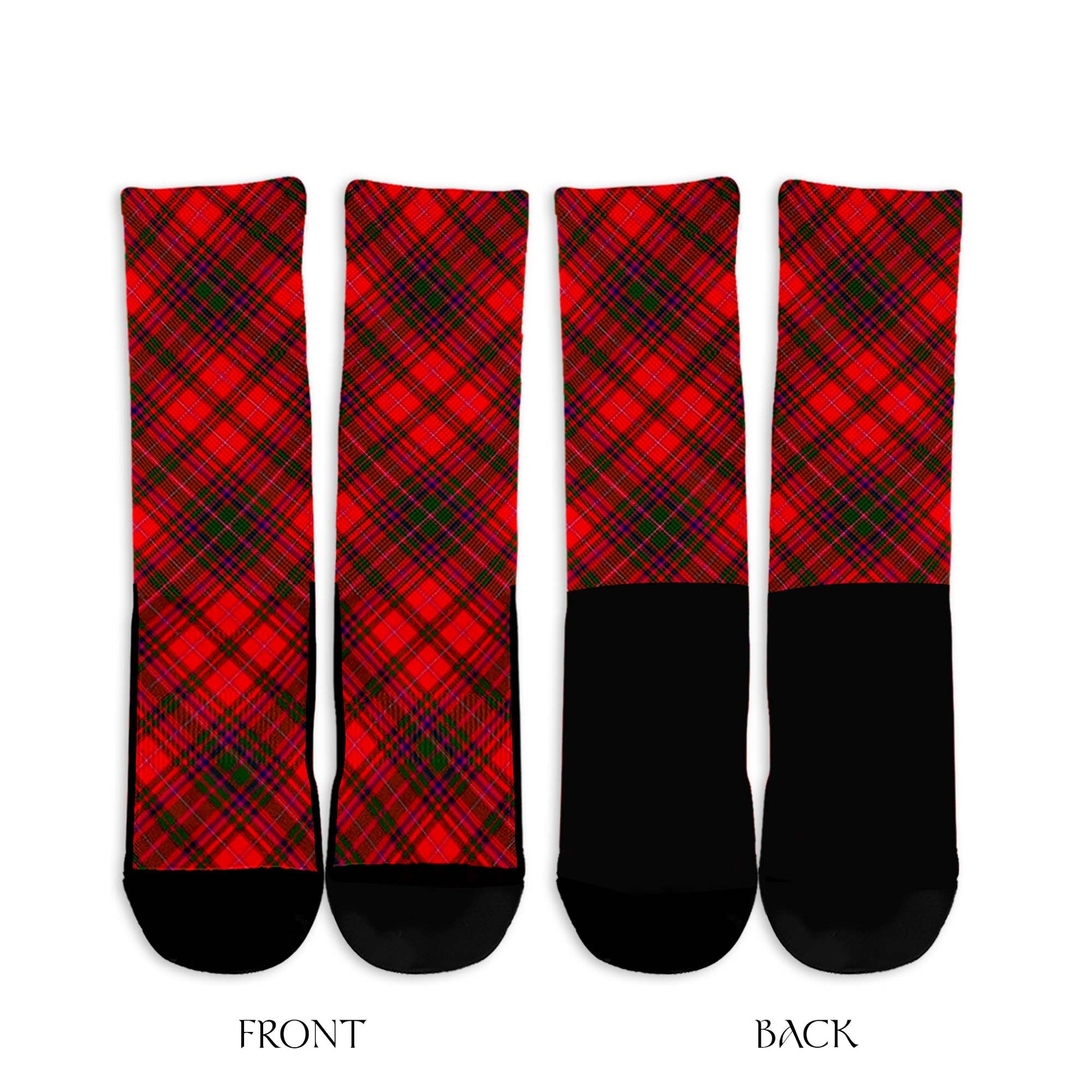 MacDougall Modern Tartan Crew Socks Cross Tartan Style - Tartanvibesclothing