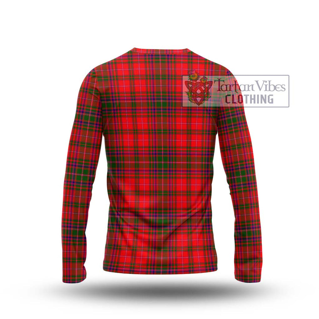 MacDougall Modern Tartan Long Sleeve T-Shirt with Family Crest DNA In Me Style - Tartanvibesclothing Shop