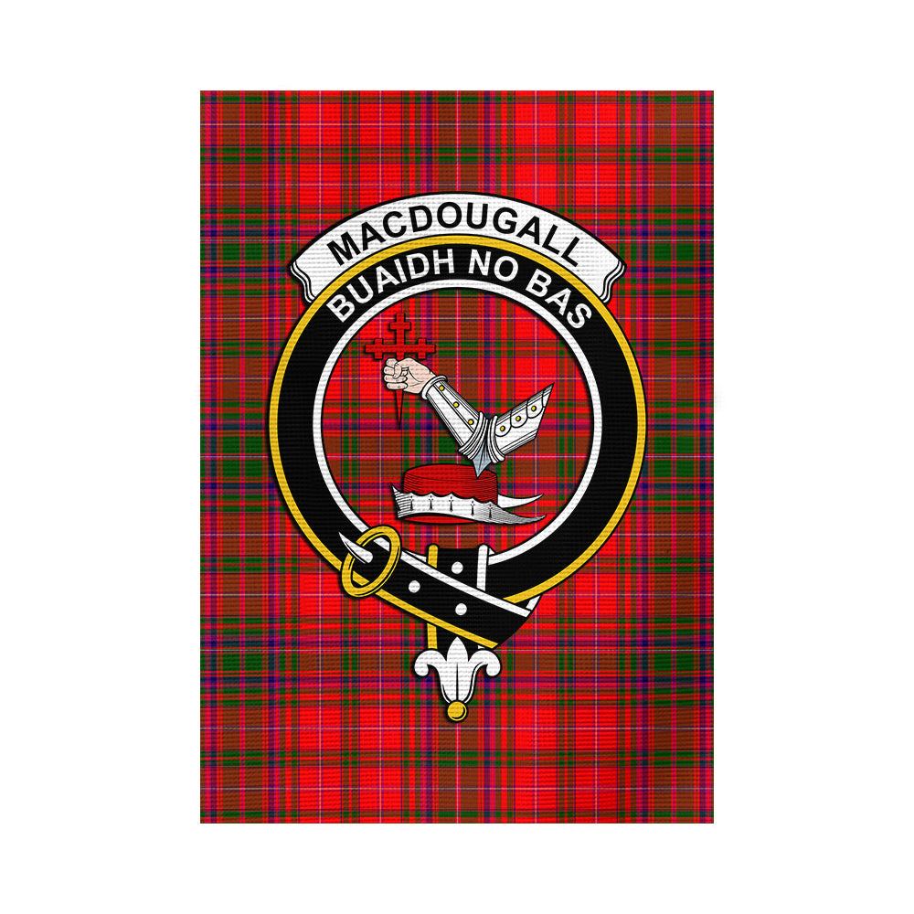 MacDougall Modern Tartan Flag with Family Crest - Tartan Vibes Clothing