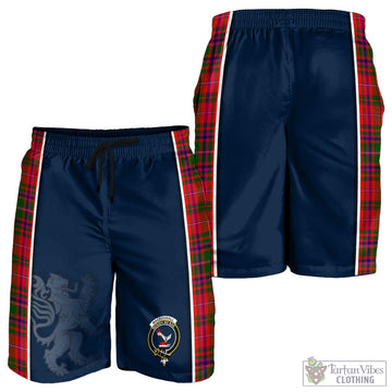 MacDougall Modern Tartan Men's Shorts with Family Crest and Lion Rampant Vibes Sport Style