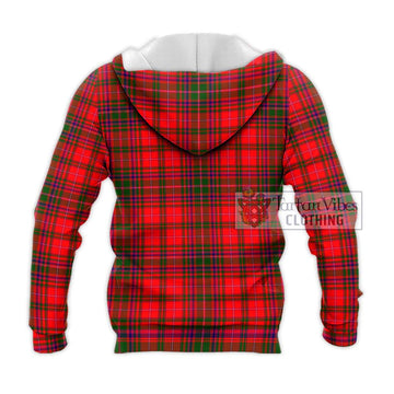 MacDougall Modern Tartan Knitted Hoodie with Family Crest DNA In Me Style