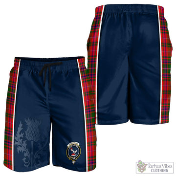 MacDougall Modern Tartan Men's Shorts with Family Crest and Scottish Thistle Vibes Sport Style