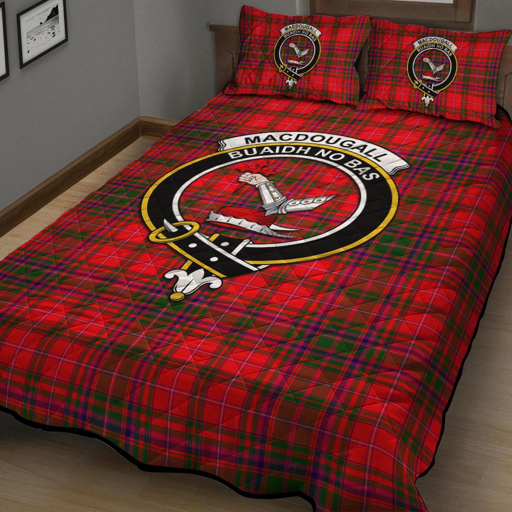 MacDougall Modern Tartan Quilt Bed Set with Family Crest - Tartan Vibes Clothing