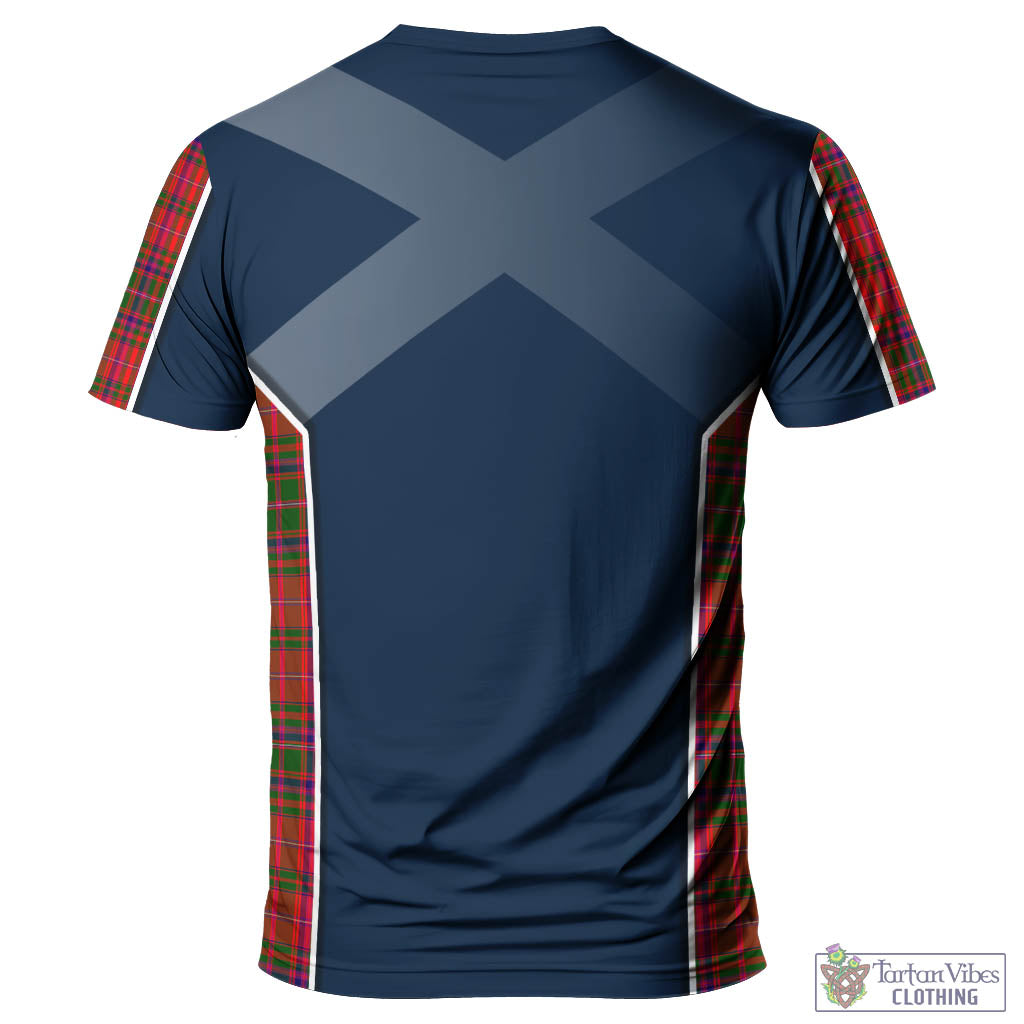 Tartan Vibes Clothing MacDougall Modern Tartan T-Shirt with Family Crest and Lion Rampant Vibes Sport Style