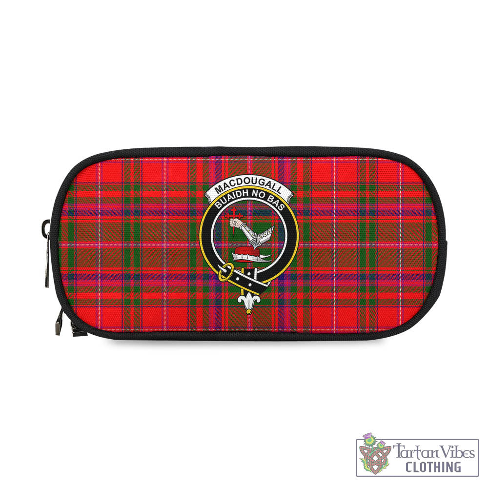 Tartan Vibes Clothing MacDougall Modern Tartan Pen and Pencil Case with Family Crest