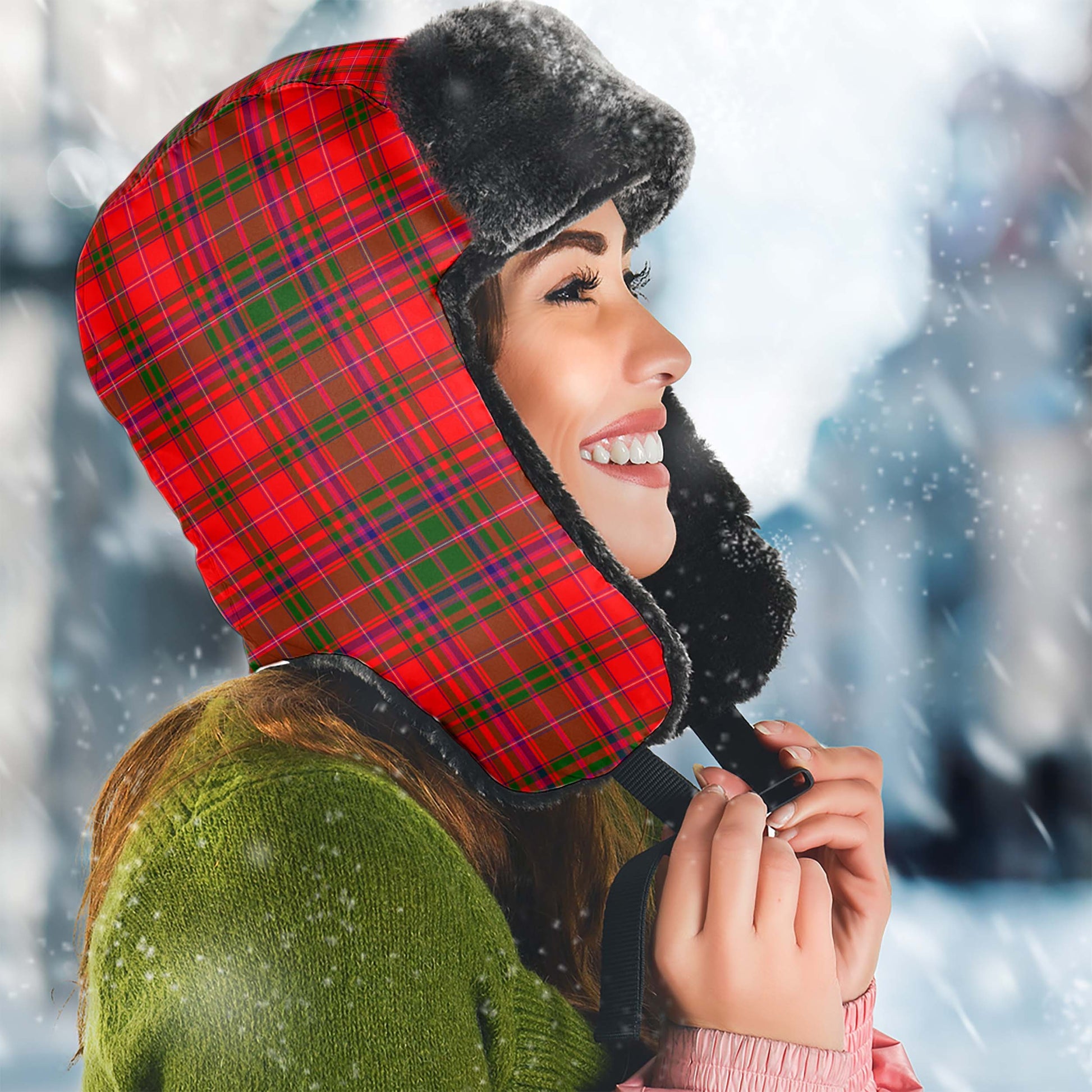 MacDougall Modern Tartan Winter Trapper Hat - Tartanvibesclothing