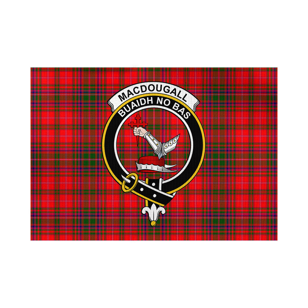 MacDougall Modern Tartan Flag with Family Crest - Tartan Vibes Clothing