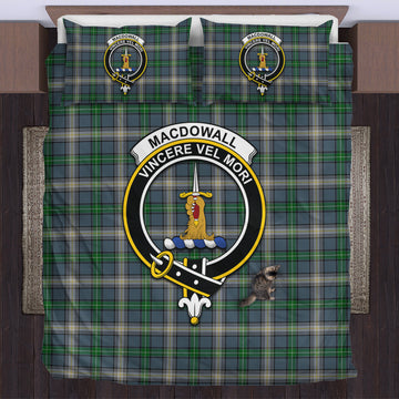 MacDowall (McDowall) Tartan Bedding Set with Family Crest