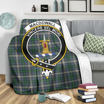 MacDowall (McDowall) Tartan Blanket with Family Crest