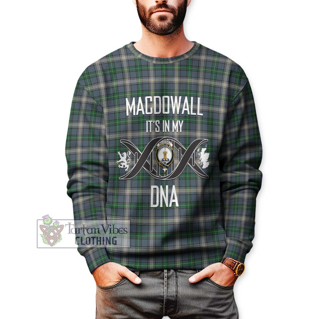MacDowall (McDowall) Tartan Sweatshirt with Family Crest DNA In Me Style Unisex - Tartan Vibes Clothing