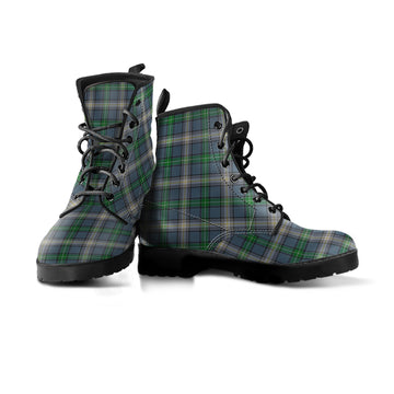 MacDowall (McDowall) Tartan Leather Boots Men' Boots - Tartan Vibes Clothing