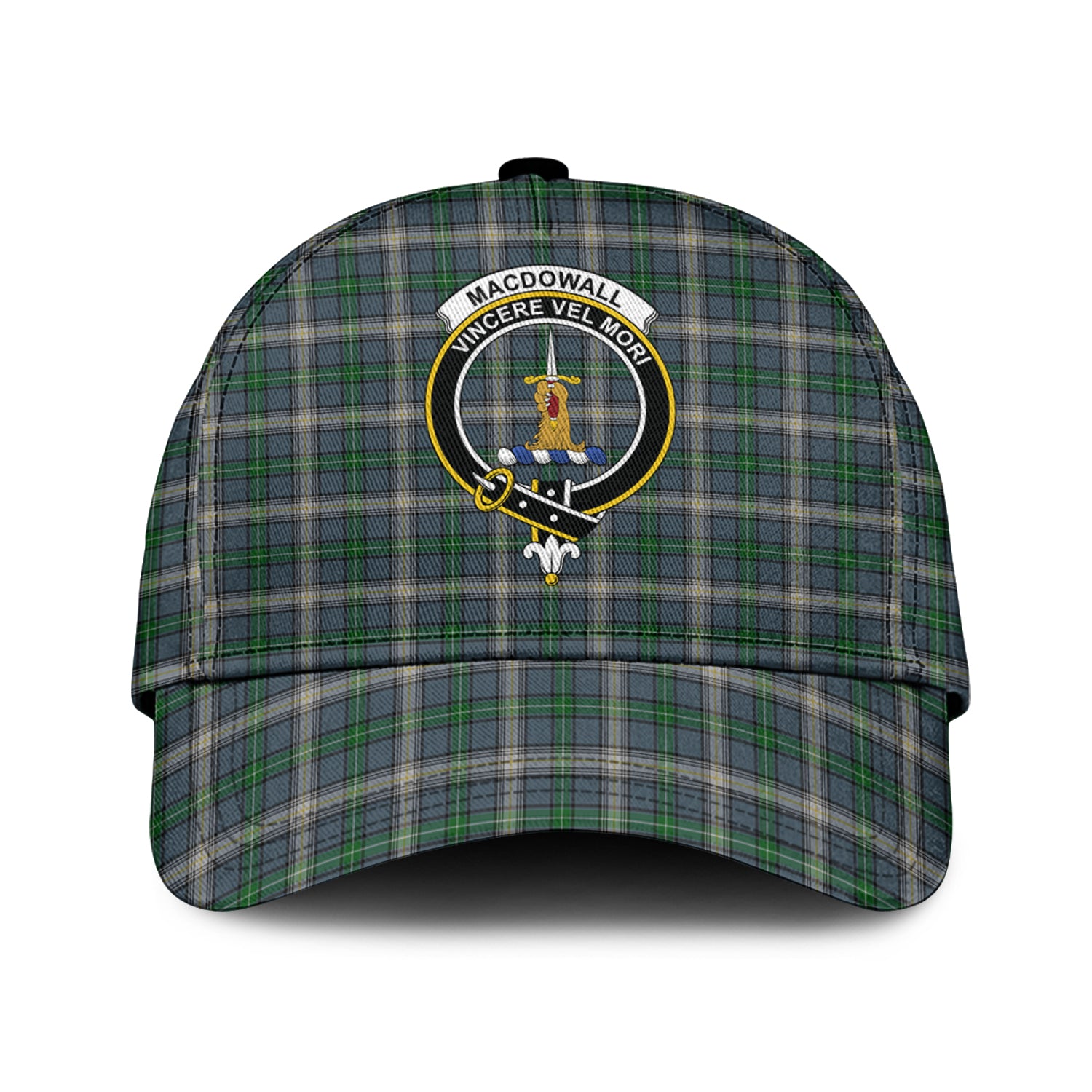 MacDowall (McDowall) Tartan Classic Cap with Family Crest Classic Cap Universal Fit - Tartan Vibes Clothing