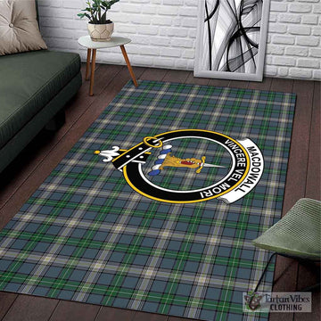 MacDowall (McDowall) Tartan Area Rug with Family Crest