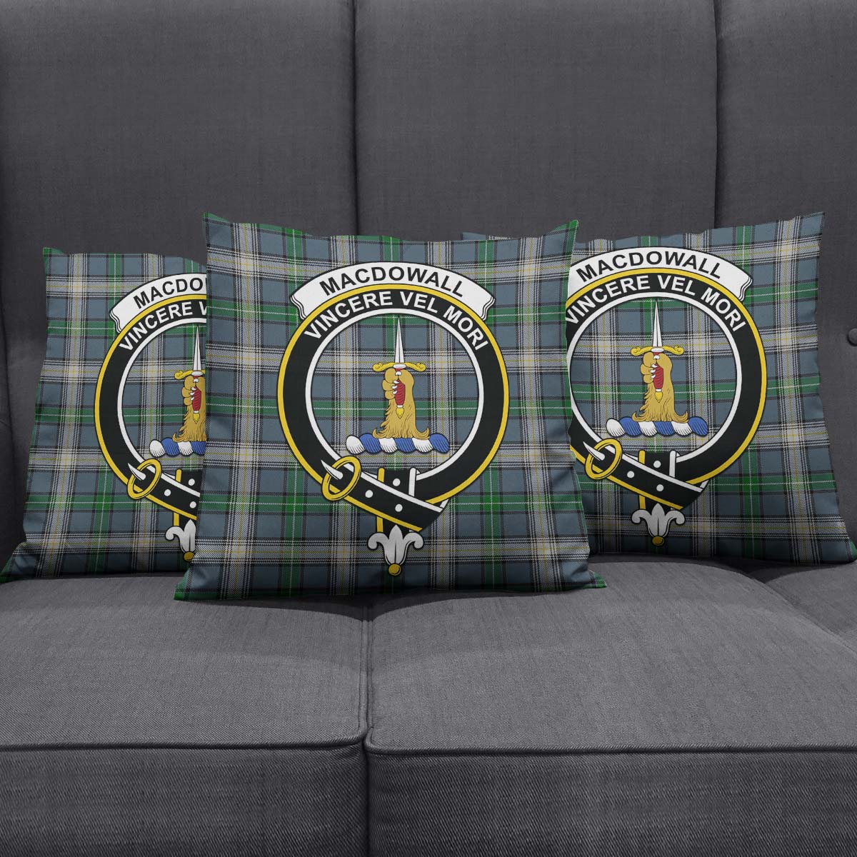MacDowall (McDowall) Tartan Pillow Cover with Family Crest Rectangle Pillow Cover 51*91cm - Tartan Vibes Clothing